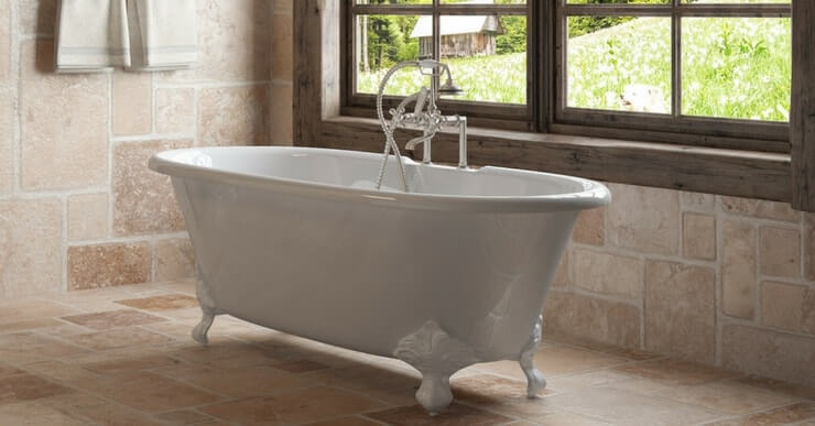 Rolled Rim Bathtub