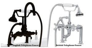 Tub Faucets, British Telephone Faucet, Classic Telephone Faucet, English Telephone Faucet, Gooseneck Faucet,