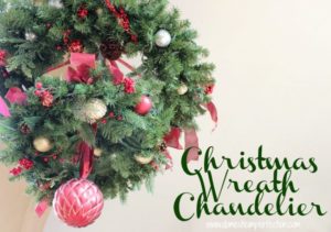 holiday, wreath, chandelier,