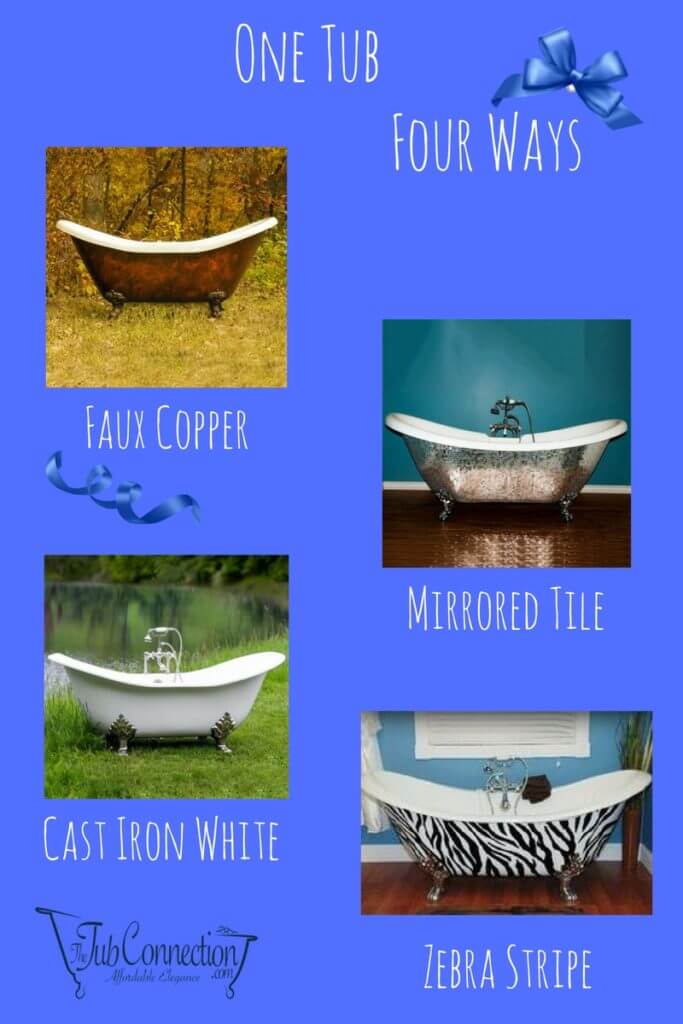 cast iron, Double Slipper Tub, Clawfoot, Cast Iron, Acrylic, tub,