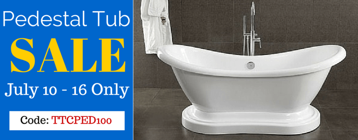 Acrylic Pedestal Bathtub Sale