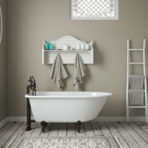 cast iron, rolled rim, clawfoot, tub,