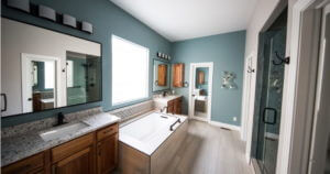 Painted Walls in the Bathroom 01